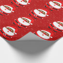 Search for african american santa claus wrapping paper Red