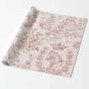 Search for roses wrapping paper Toile de jouy