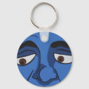 Search for blues man rounded key rings Modern