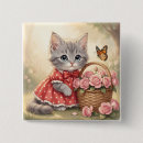 Search for fluffy animal badges Kitten