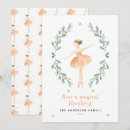 Search for ballerina seasonal invitations Watercolor