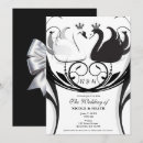 Search for black swan wedding invitations Swans