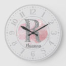 Search for silver sparkle clocks Pink