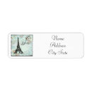 Search for paris return address labels Fancy