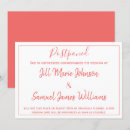 Search for change of plans wedding invitations Elegant