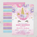 Search for magical unicorn baby shower invitations Watercolor floral