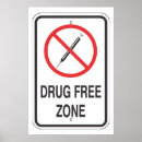 Search for drug free posters Red