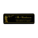 Search for musical return address labels Gold