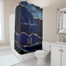 Search for navy blue gold shower curtains Marble