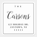 Search for square return address labels Black and white