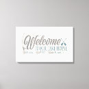 Search for welcome sign canvas prints Typography