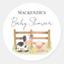 Search for baby pig stickers Farm baby shower