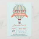 Search for hot pink baby shower invitations Up up and away