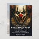 Search for clown halloween invitations Costume party