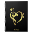 Search for music treble clef notebooks Heart