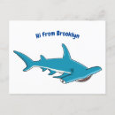 Search for shark cartoon postcards Ocean
