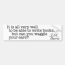 Search for authors bumper stickers Novels