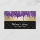 Search for black gold purple business cards Hair stylist