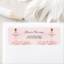 Search for ballerina return address labels Floral
