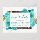 Search for teal blue save the dates Aqua