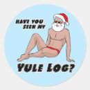 Search for christmas log stickers Santa