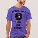 Search for fear the beard tshirts White hair
