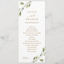 Search for green gold wedding programs Greenery