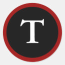 Search for letter t stickers Black and white