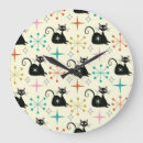 Search for black cat clocks Kitten