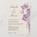 Search for burlap and purple wedding invitations Elegant