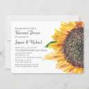 Search for sunflower rehearsal dinner invitations White