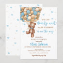 Search for balloon baby shower invitations Bearly wait