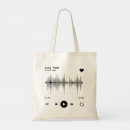 Search for music artist tote bags Song