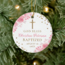 Search for pink christmas tree decorations Cross