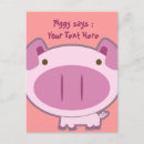 Search for piggies postcards Pink