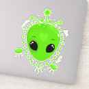 Search for alien love stickers Space
