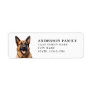 Search for german shepherds return address labels Cute