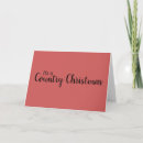 Search for farmhouse style christmas cards Red
