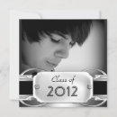 Search for male graduation invitations Black