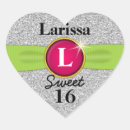 Search for silver glitter monogram stickers Birthday