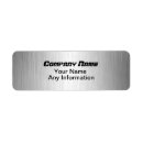 Search for metalic return address labels Cool