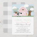 Search for farm baby girl shower invitations Barn