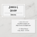 Search for oval business cards Simple