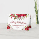 Search for red poinsettias christmas cards Elegant
