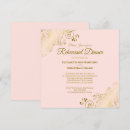 Search for blush rehearsal dinner invitations Blush pink and gold