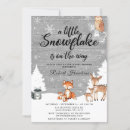 Search for wonderland baby shower invitations A little snowflake