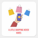 Search for shopaholic stickers Retail therapy