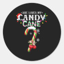 Search for round candy stickers Xmas