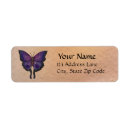 Search for butterfly wings return address labels Blue