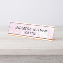 Search for pink name plates Contemporary